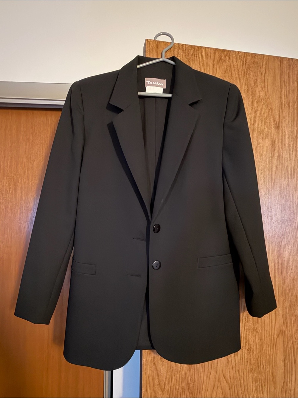 TanJay Black Single-Breasted Blazer - New Size 8